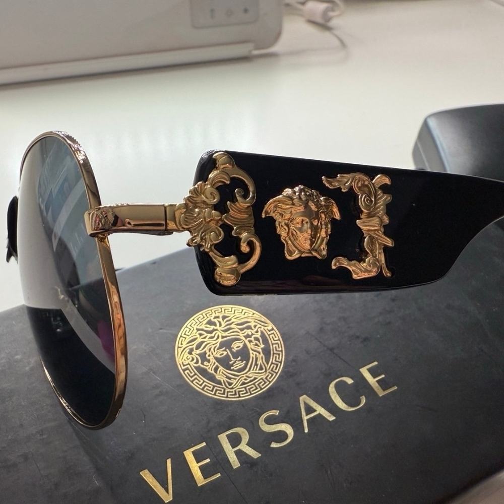 NOT FOR SALEersace Black Sunglasses for Men Mod.2150Q New - Picture 5 of 7